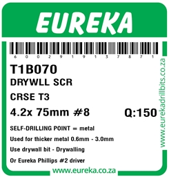 T1B070 - Drywall Screw T3 -T1B070_Label_T